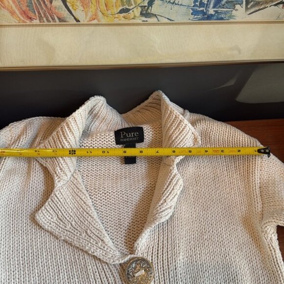 Cotton Summer blazer by pure hand knit entirely handmade - Picture 5 of 8